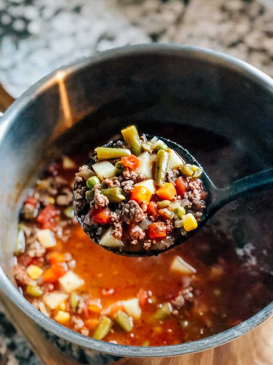 Hamburger Soup with Frozen Vegetables The Recipe Life