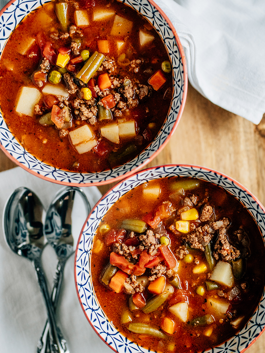 Hamburger Soup with Frozen Vegetables The Recipe Life