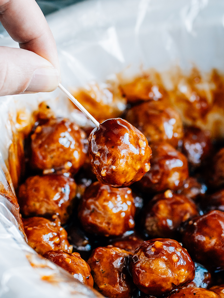 Crockpot Honey Garlic Bbq Meatballs The Recipe Life