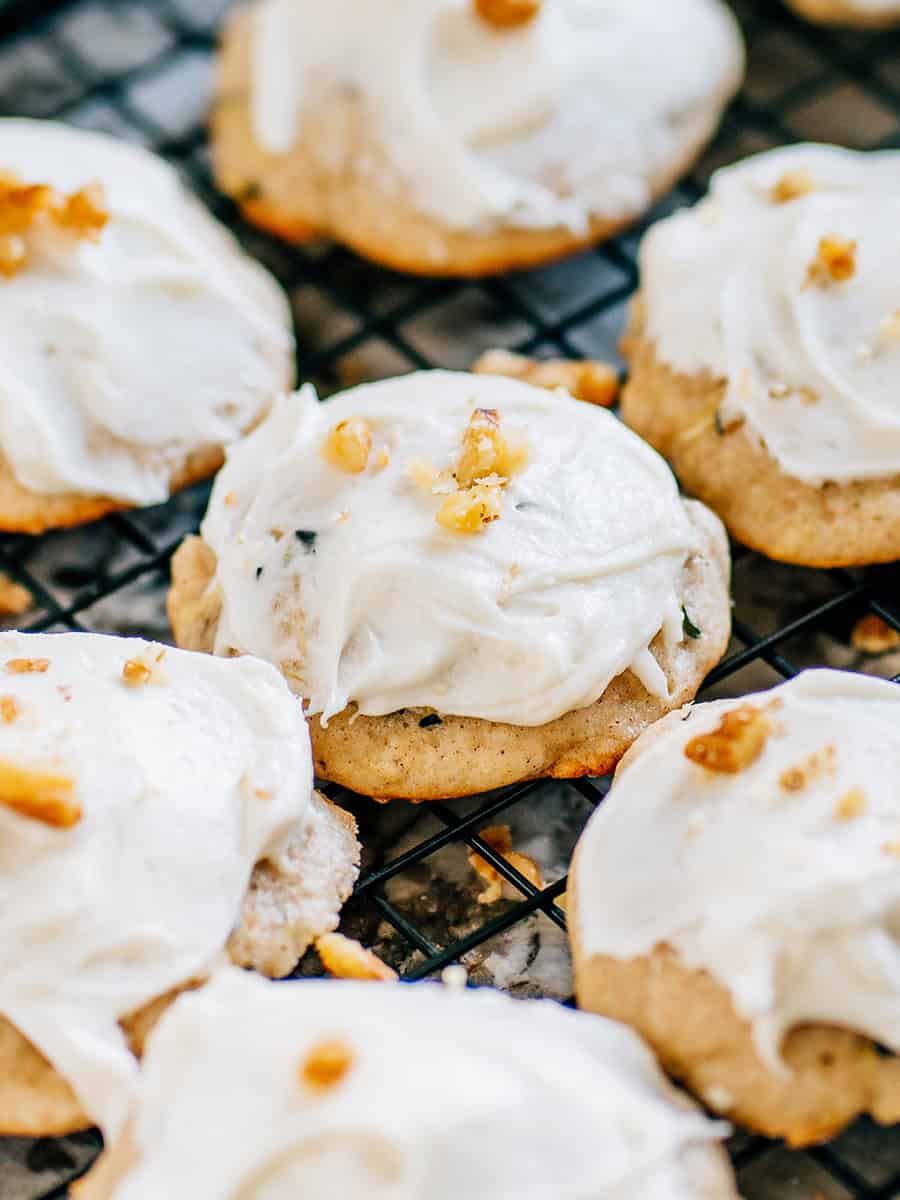 Zucchini Cookies with Cream Cheese Frosting Zucchini Cookies with Cream Cheese Frosting