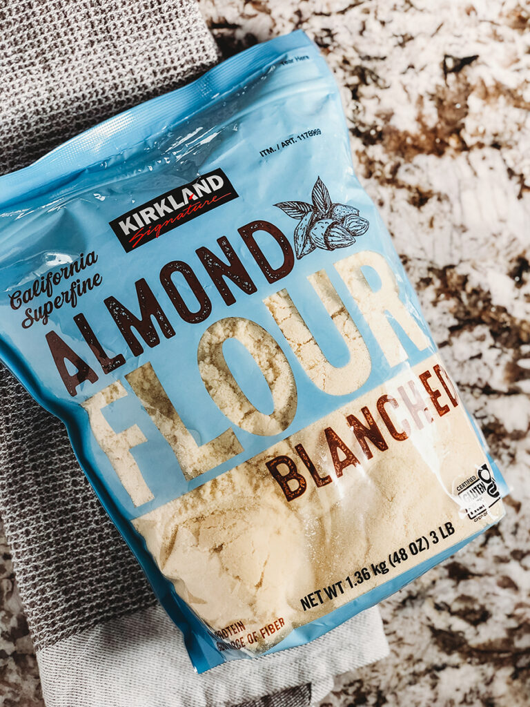 A bag of almond flour from Costco.