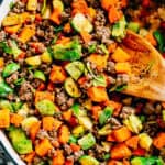 Colorful and delicious this beef skillet with sautéed vegetables is perfectly seasoned!