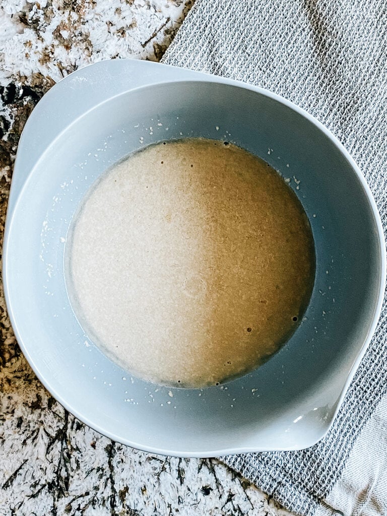 The yeast active and growing.
