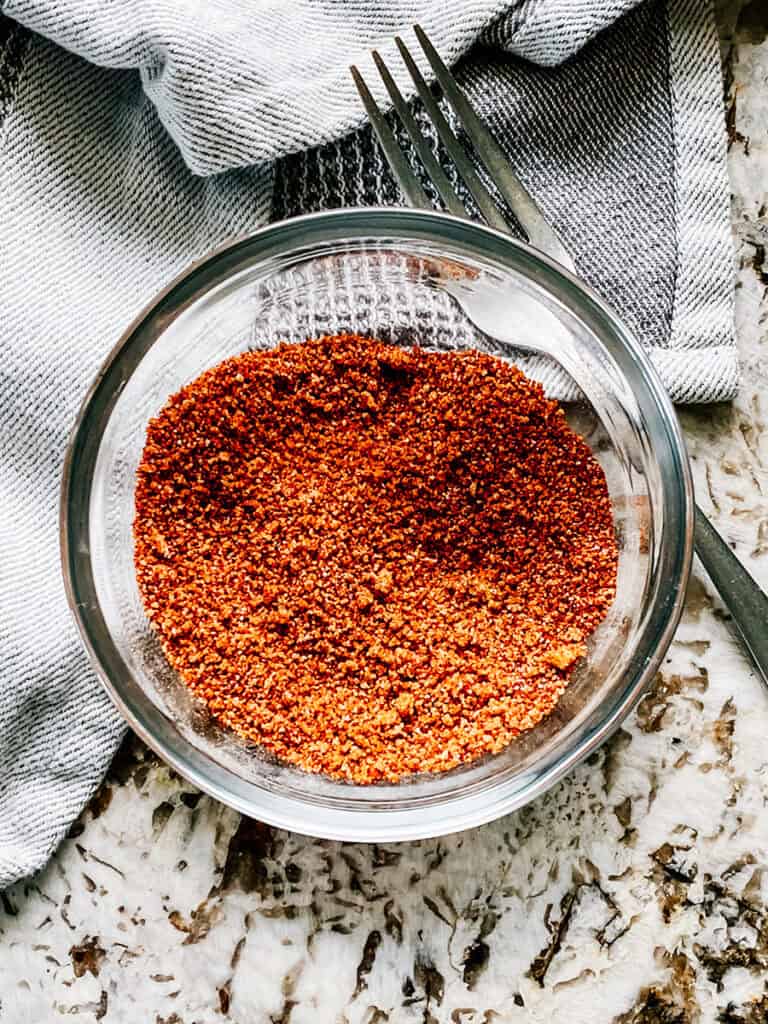 The seasoning whisked together in a small bowl.