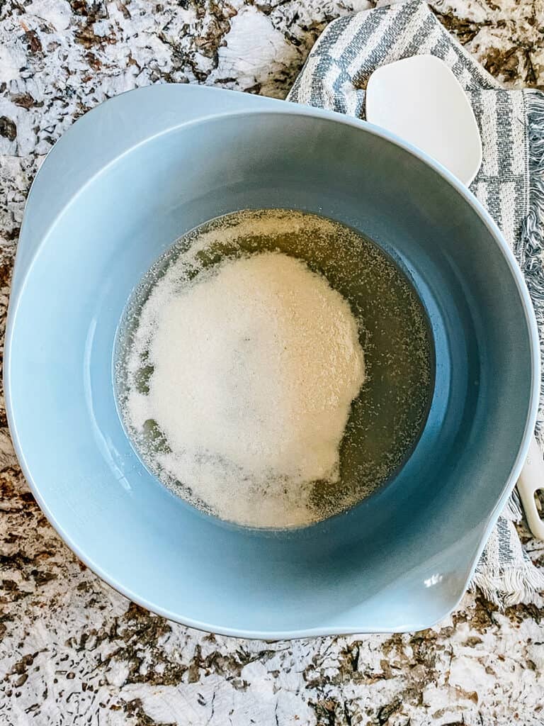 Proofed yeast thats growing and healthy.